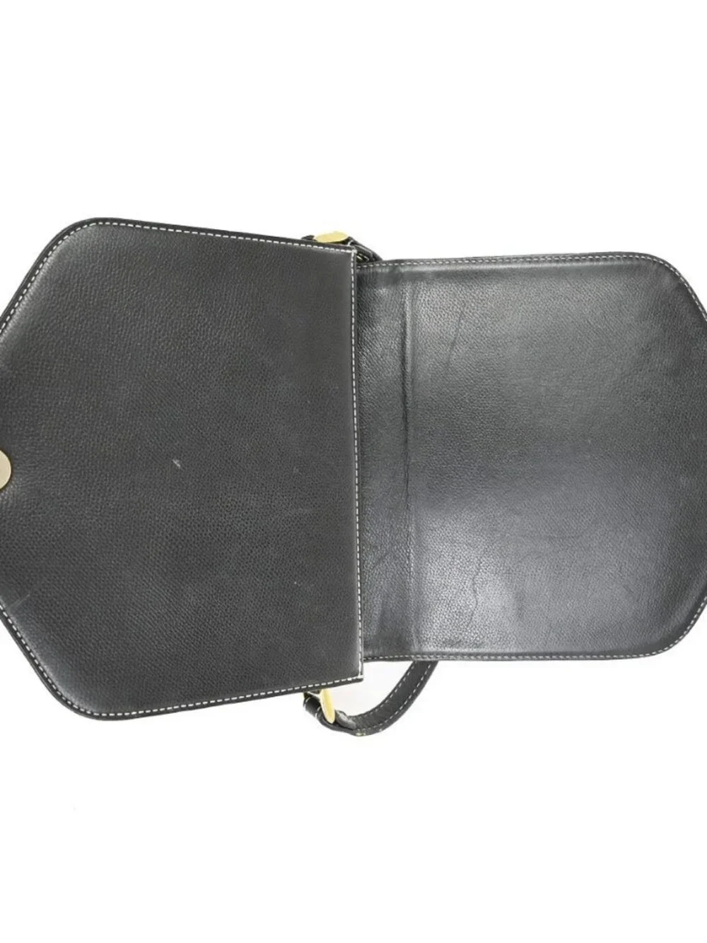 YVES SAINT LAURENT Cassandra Shoulder Crossbody Bag Leather Black GHW 30TA582 - Picture 10 of 16